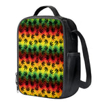 Cannabis Rasta Pattern Print Crossbody Lunch Bag