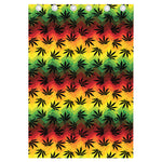 Cannabis Rasta Pattern Print Curtain