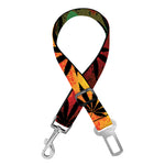 Cannabis Rasta Pattern Print Dog Seat Belt