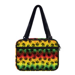 Cannabis Rasta Pattern Print Double Strap Bible Bag