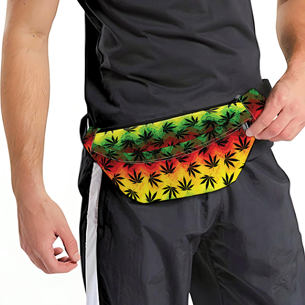 Cannabis Rasta Pattern Print Fanny Pack