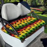 Cannabis Rasta Pattern Print Golf Cart Seat Cover