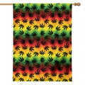 Cannabis Rasta Pattern Print House Flag