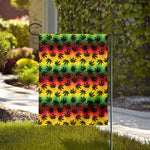 Cannabis Rasta Pattern Print House Flag