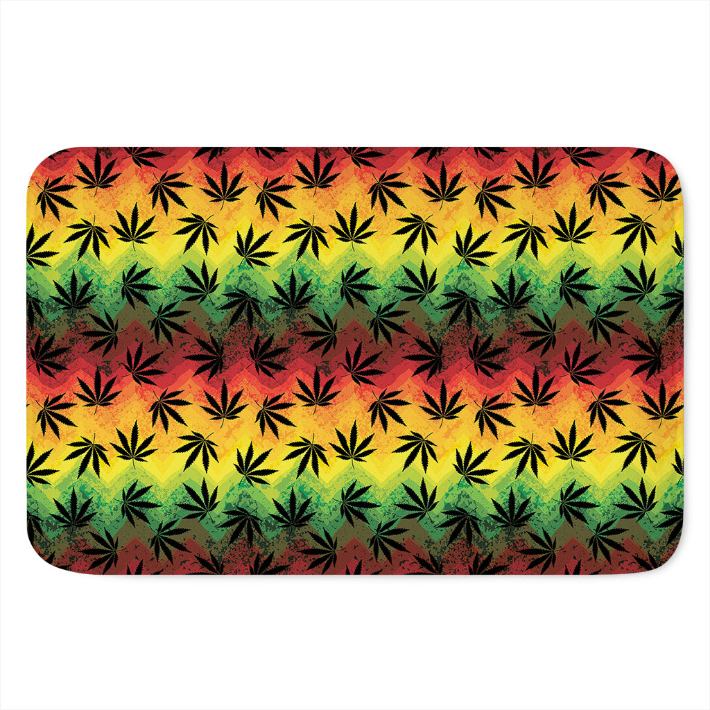 Cannabis Rasta Pattern Print Indoor Door Mat