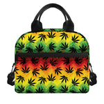 Cannabis Rasta Pattern Print Insulated Lunch Bag