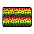 Cannabis Rasta Pattern Print Kitchen Mat