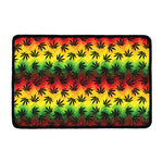 Cannabis Rasta Pattern Print Kitchen Mat