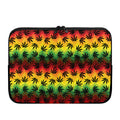 Cannabis Rasta Pattern Print Laptop Sleeve