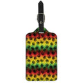 Cannabis Rasta Pattern Print Luggage Tag
