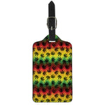 Cannabis Rasta Pattern Print Luggage Tag