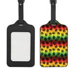 Cannabis Rasta Pattern Print Luggage Tag