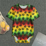 Cannabis Rasta Pattern Print Men's Bodysuit