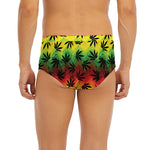 Cannabis Rasta Pattern Print Men's Briefs