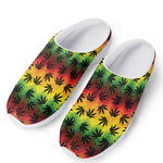 Cannabis Rasta Pattern Print Mesh Casual Shoes