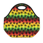 Cannabis Rasta Pattern Print Neoprene Lunch Bag