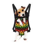 Cannabis Rasta Pattern Print Pet Carrier Backpack