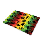 Cannabis Rasta Pattern Print Pet Cooling Mat Cover