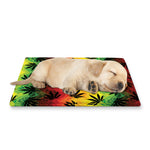 Cannabis Rasta Pattern Print Pet Cooling Mat Cover