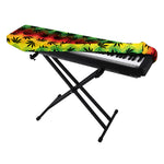 Cannabis Rasta Pattern Print Piano Keyboard Cover