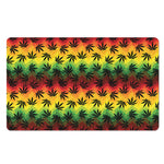 Cannabis Rasta Pattern Print Polyester Doormat