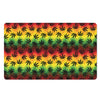 Cannabis Rasta Pattern Print Polyester Doormat