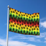 Cannabis Rasta Pattern Print Polyester Flag
