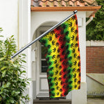 Cannabis Rasta Pattern Print Polyester Flag