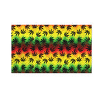 Cannabis Rasta Pattern Print Polyester Flag