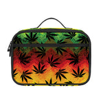 Cannabis Rasta Pattern Print Portable Lunch Bag