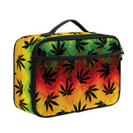 Cannabis Rasta Pattern Print Portable Lunch Bag