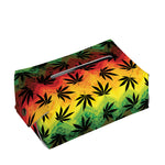 Cannabis Rasta Pattern Print Rectangle Tissue Box Cover