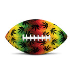 Cannabis Rasta Pattern Print Rugby Ball