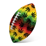 Cannabis Rasta Pattern Print Rugby Ball