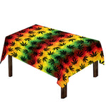 Cannabis Rasta Pattern Print Tablecloth