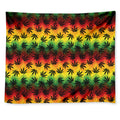 Cannabis Rasta Pattern Print Tapestry