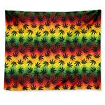 Cannabis Rasta Pattern Print Tapestry