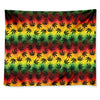 Cannabis Rasta Pattern Print Tapestry