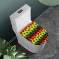 Cannabis Rasta Pattern Print Toilet Lid Cover