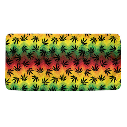 Cannabis Rasta Pattern Print Towel