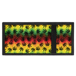 Cannabis Rasta Pattern Print Trifold Wallet
