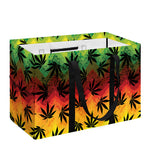 Cannabis Rasta Pattern Print Utility Tote Bag