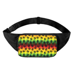 Cannabis Rasta Pattern Print Waist Bag