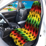 Cannabis Rasta Pattern Print Waterproof Car Seat Cover