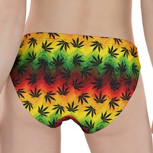 Cannabis Rasta Pattern Print Women's Panties