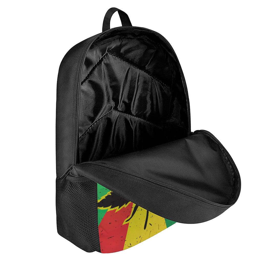 Cannabis Rasta Print 17 Inch Backpack