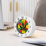 Cannabis Rasta Print Alarm Clock