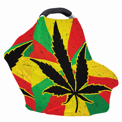 Cannabis Rasta Print Baby Seat Cover