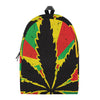 Cannabis Rasta Print Backpack