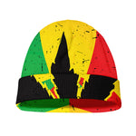 Cannabis Rasta Print Beanie